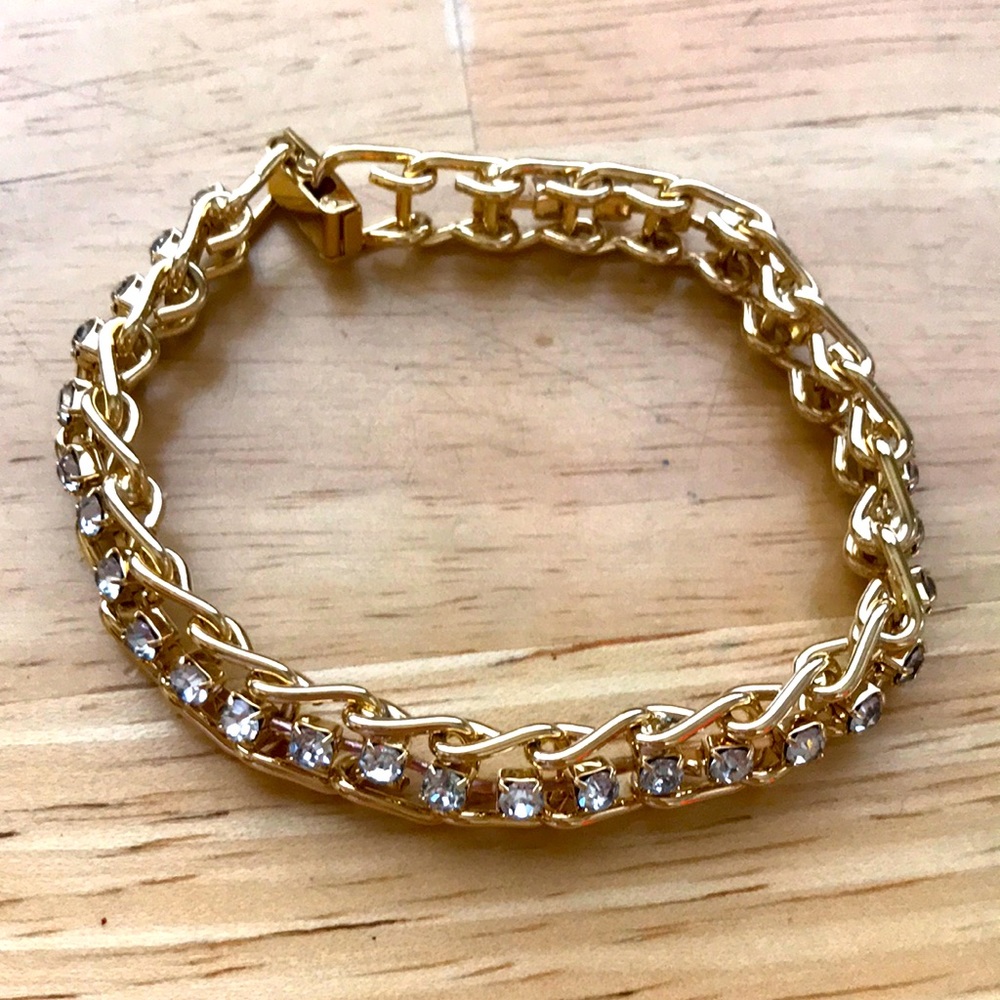 Gold Rhinestone Bracelet